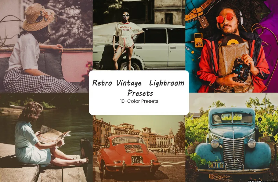 复古电影胶片模拟LR预设ACR预设 Retro Vintage Lightroom Presets