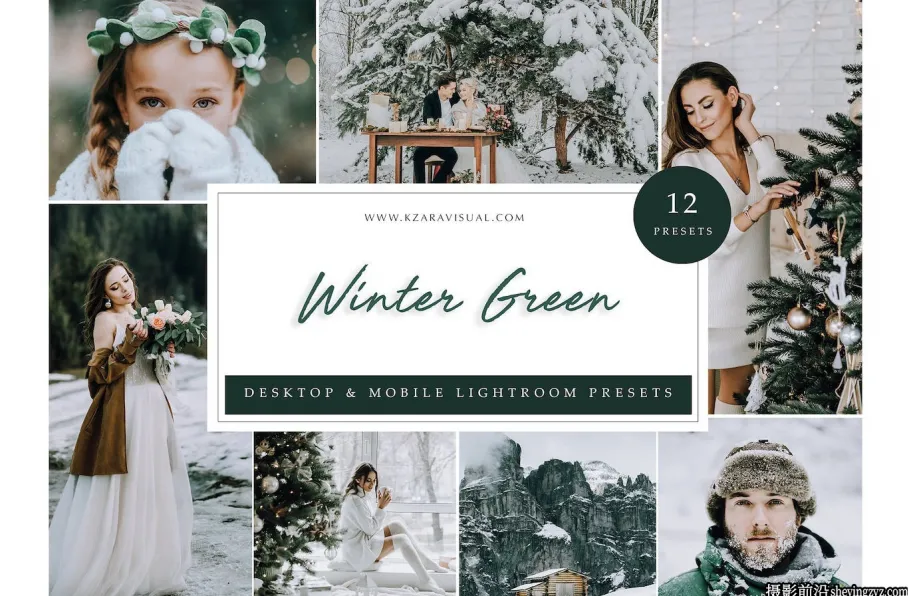 清新绿色调电影人像调色lr预设Winter Green - Lightroom Presets