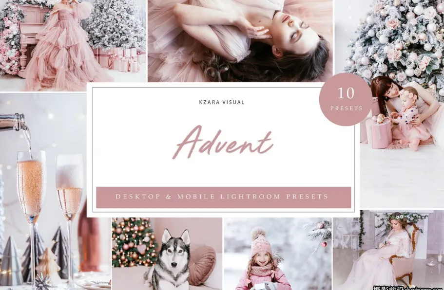 梦幻通透人像摄影后期调色LR预设及手机预设Advent Lightroom Presets