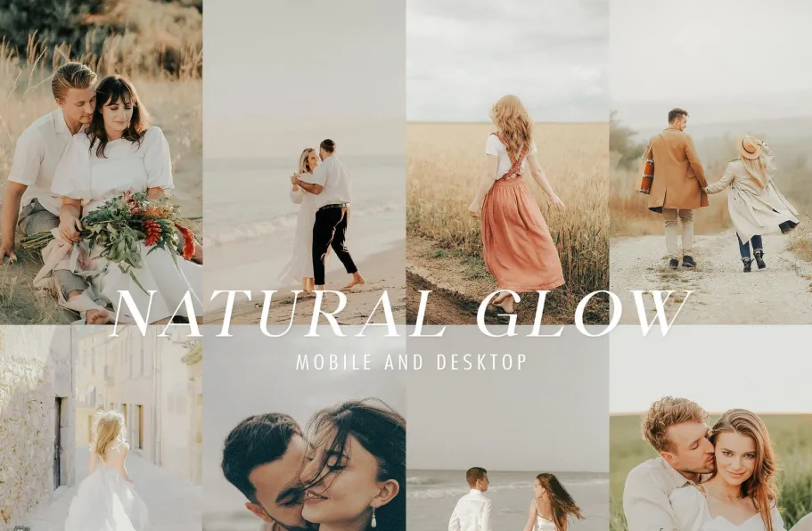 15种自然光电影人像LR预设 Natural Light Glow Lightroom Preset