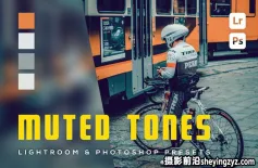 城市电影人像LR预设及PS预设 Muted Tones Lightroom and Photosop Presets