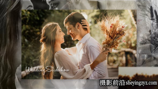 PR模板-婚礼照片相册幻灯片开场片头模板 VH-53355231