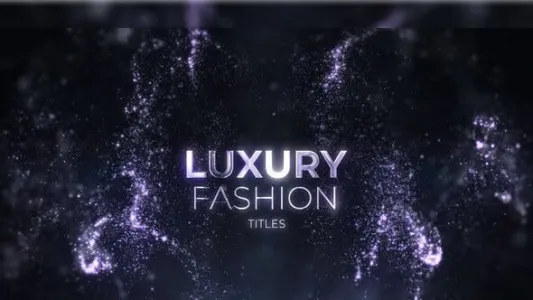 AE模板- 大气奢华粒子背景文字片头模版 Luxury Fashion Titles