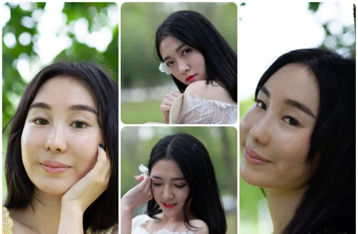 外拍树林美女人像RAW原图,修图练习RAW调色素材207张