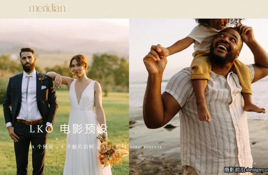 AI自适应预设及最佳电影模拟LR预设 Meridian LKO Film Presets