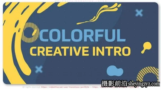 AE模版-流体图形遮罩时尚片头模板- Colorful Creative Intro