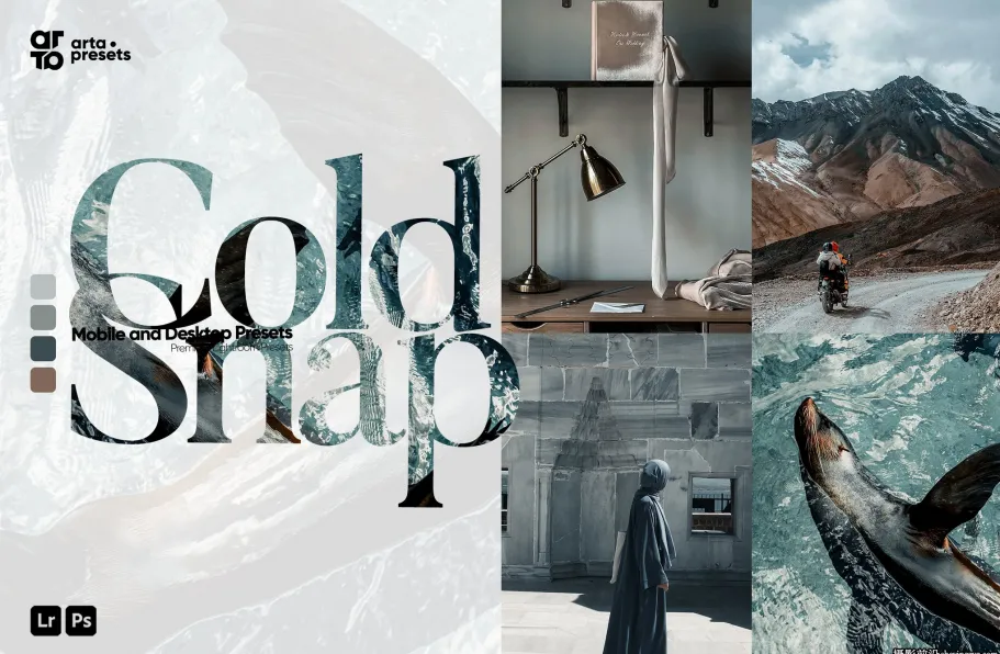 4种旅拍电影风光后期调色lr预设 ARTA - Cold Snap Lightroom Presets