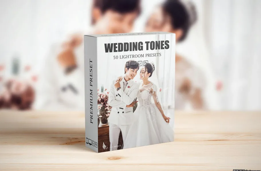 50组电影胶片婚礼人像摄影后期调色Lightroom预设PS预设