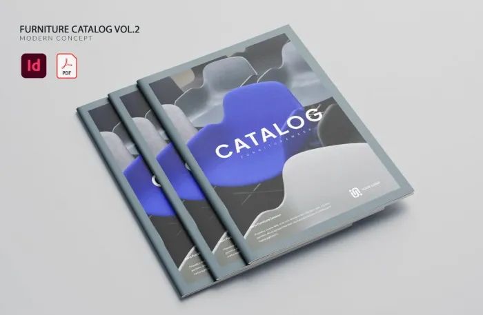 家具产品目录排版布局设计第2卷InDesign模板