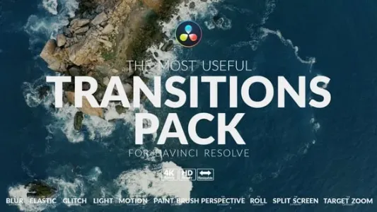 达芬奇转场-最实用的DaVinci Resolve过渡转场包 VH-40368913