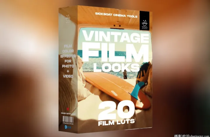 复古胶片风LUT调色预设 Sickboat - VINTAGE FILM LOOKS | FILM LUTS