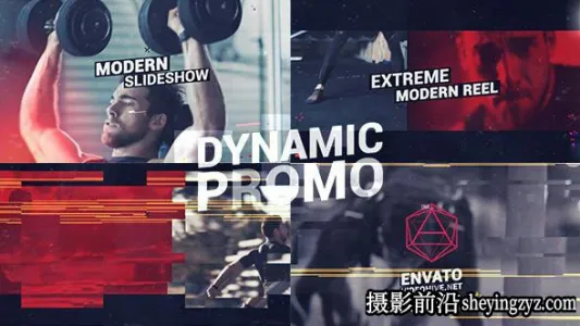 AE模板-动感视频快速展示片头模版 Dynamic Action Glitch Opener