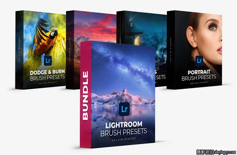 60种LR动态笔刷预设合集Kelvin Pimont - Lightroom Brush Presets