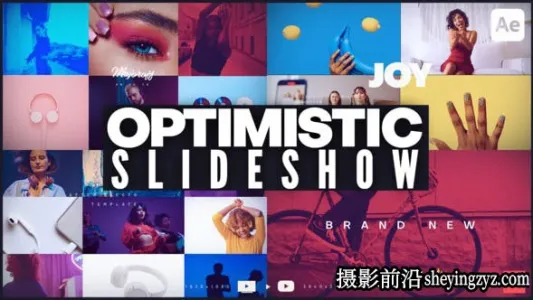 AE模板-现代视频花絮包装片头模版 Optimistic Slideshow