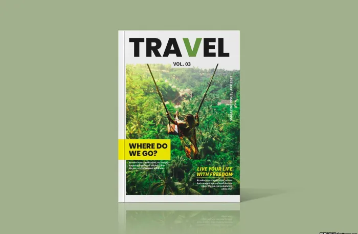 旅游旅行杂志设计排版InDesign模板