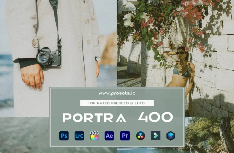 复古外观专业人像摄影师调色LR预设 Presets.io -Portra 400 Preset