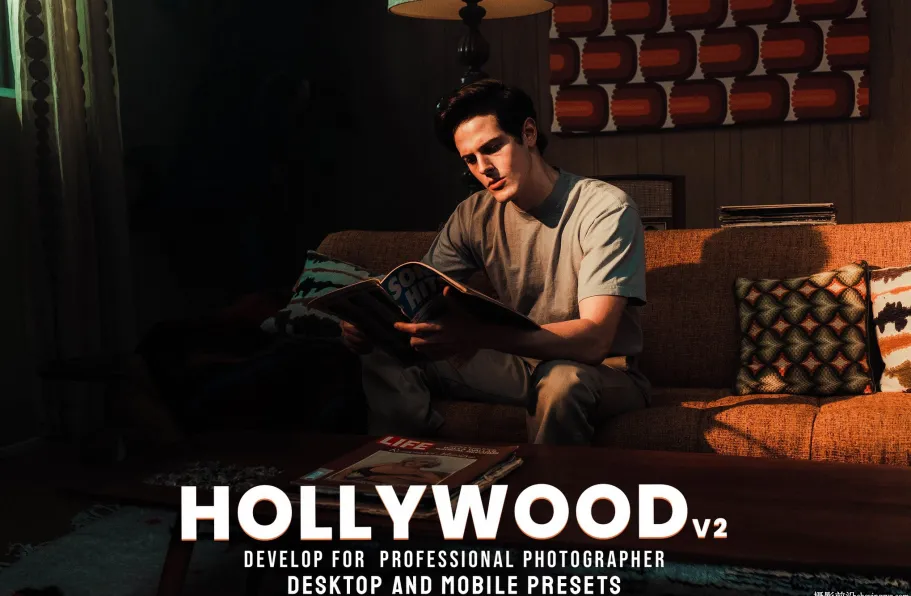 9种免费好莱坞电影色彩lr预设及手机版lr预设 Hollywood - Presets v2