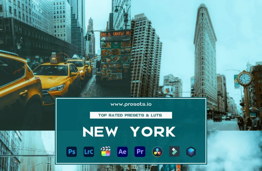 纽约城市电影风光LR预设Presets.io - New York Preset Collection