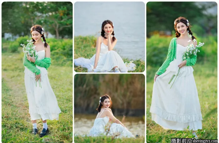 户外美女写真人像摄影未修RAW原图10张
