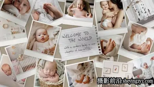 AE模板-儿童拍立得照片相册纪念片头模板-Photo Collage Video Template 52212848