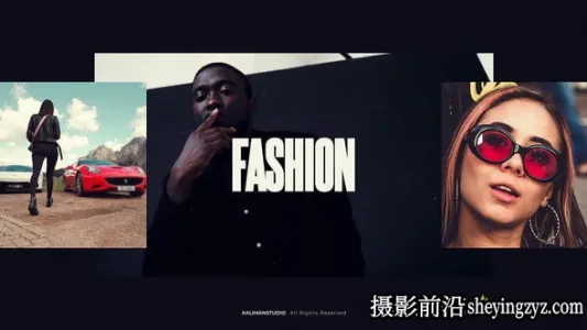 AE模板-时尚文字宣传片头模版 Slideshow Fashion