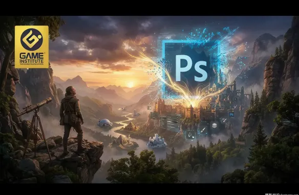 Photoshop哑光绘画真实电影感场景-利用AI素材+PS工作流程-中英字幕