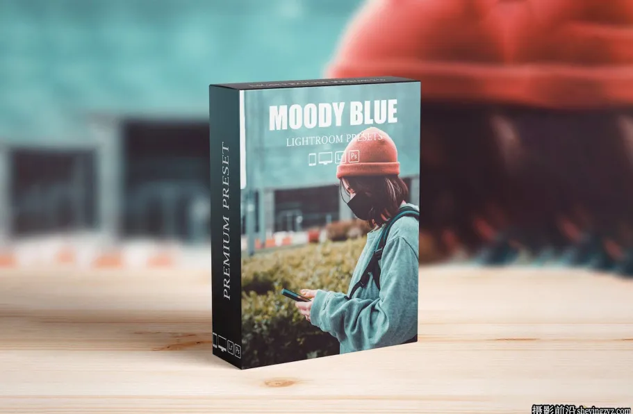 蓝调电影人像Lr预设及手机版lr预设 Moody Blue Cinematic Presets