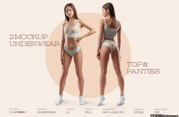 女性内衣样机模型