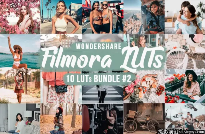 时尚街拍电影大片人像后期调色LUT预设 Filmora LUTs Bundle#2