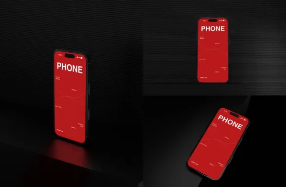 iPhone16手机样机套装,iPhone展示样机