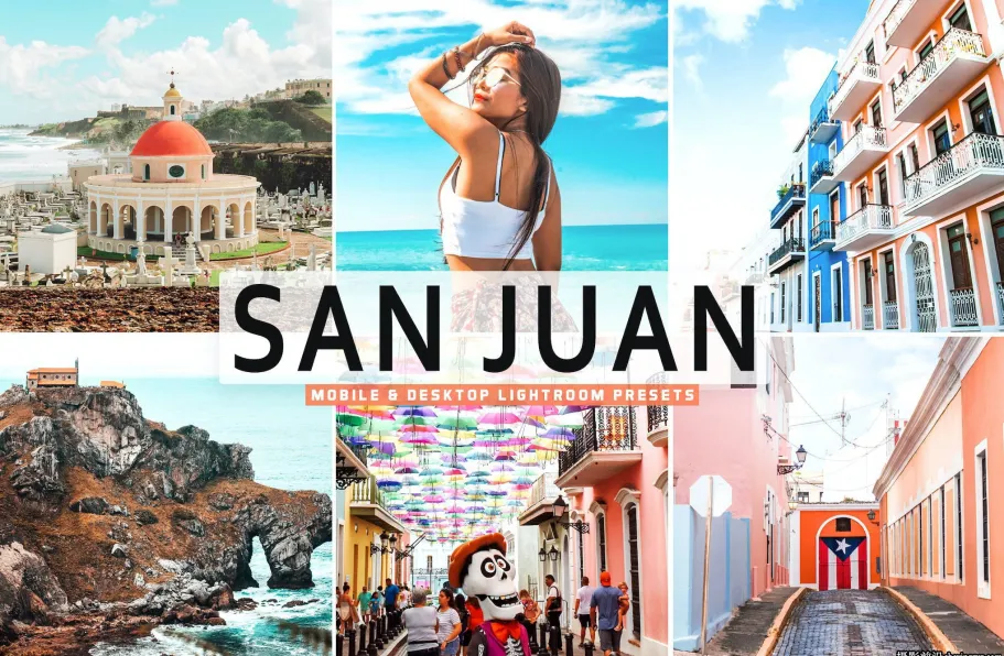 城市风光网红人像旅拍Lr预设/手机lr预设 San Juan Lightroom Presets