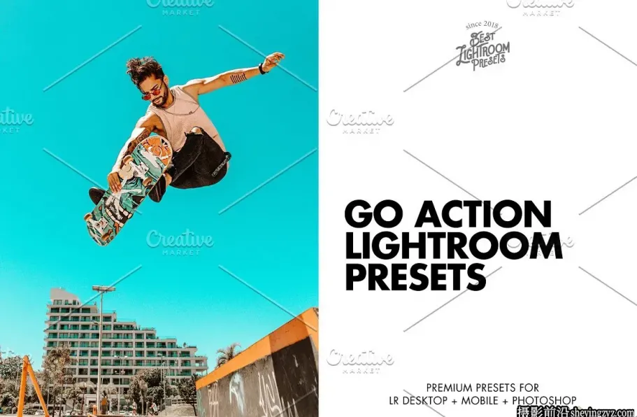 无人机航拍电影调色LR预设手机调色滤镜 Sports Lightroom Presets