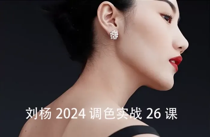 刘杨2024人像精修PS后期修图调色实战技巧26课