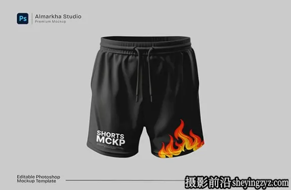 短裤样机,运动短裤样机模型