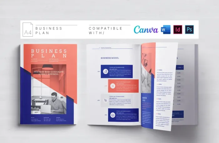 商业计划 |Canva |医生 |ID |PSD模板Word 模板