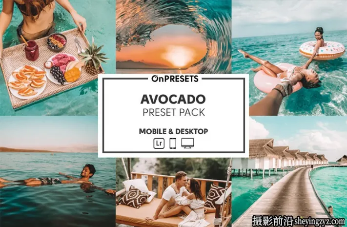 淡绿色风格旅拍风光人像LR预设ACR预设 OnPresets- AVOCADO Presets