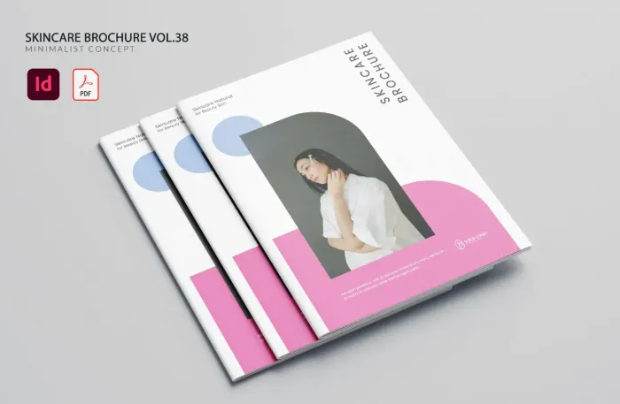医疗护肤美容宣传册手册第38卷InDesign模板