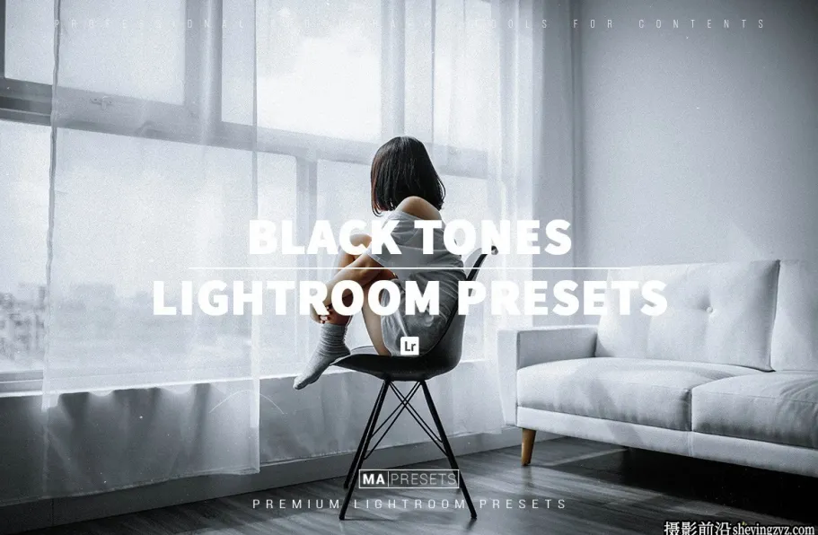 中性灰情绪人像LR预设手机lr预设 BLACK TONES Lightroom Presets