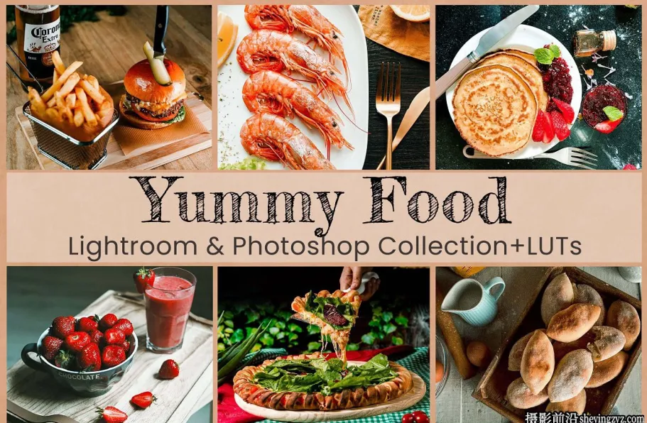 美食摄影后期调色LR预设LUT预设ACR预设 Food Lightroom Presets