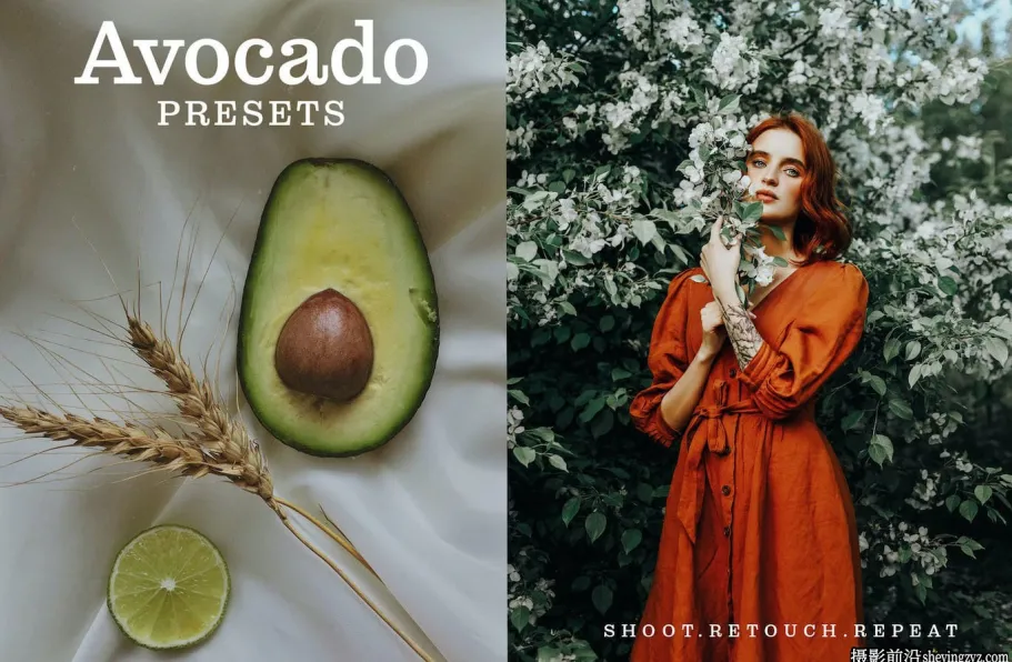 绿棕色电影胶片LR预设ACR调色预设 Avocado – Actions & Presets
