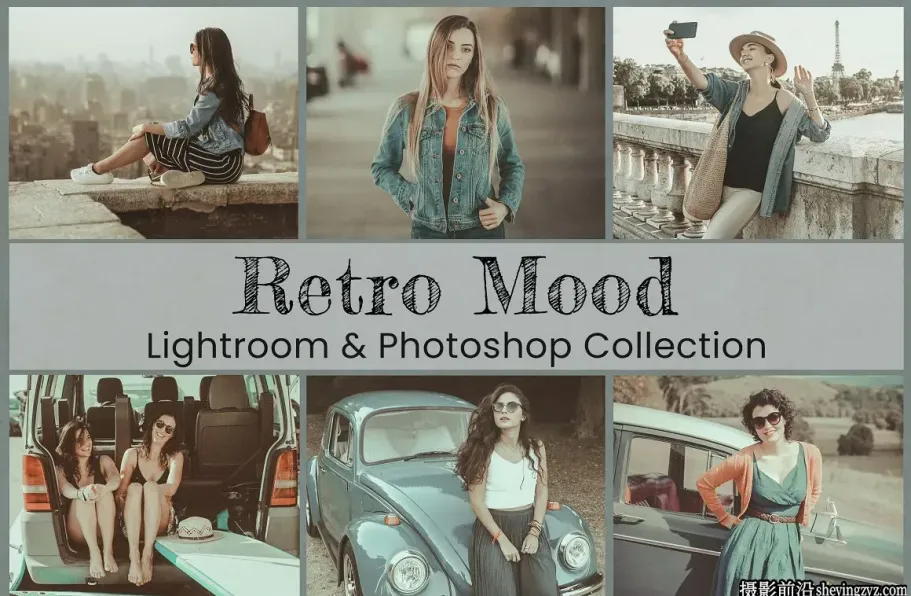 复古电影人像调色LR预设及LUT预设 Retro Lightroom Preset LUT