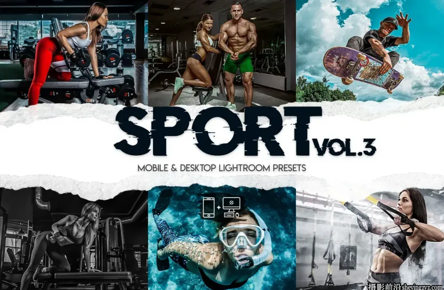 健身房健身人像调色LR预设手机滤镜 Sport Lightroom Presets Vol. 3