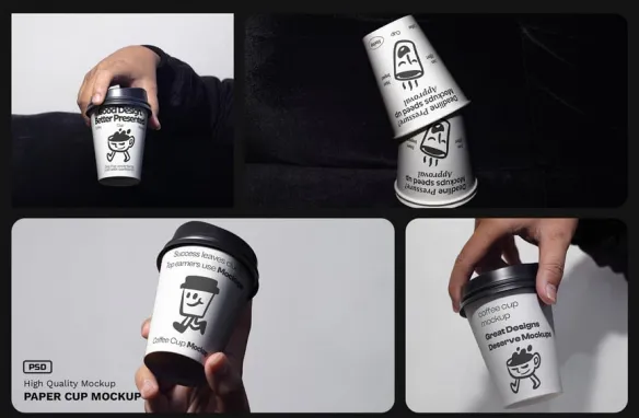 咖啡杯纸杯样机模型模型