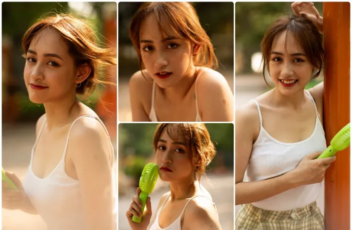 公园少女未修原片素材22张-尼康D810原图素材