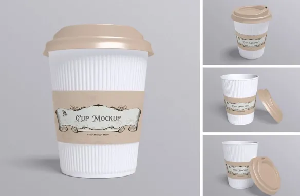 咖啡杯样机,杯子产品展示样机