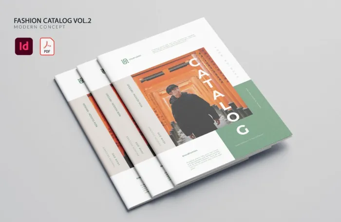 时尚目录排版布局第2卷InDesign模板
