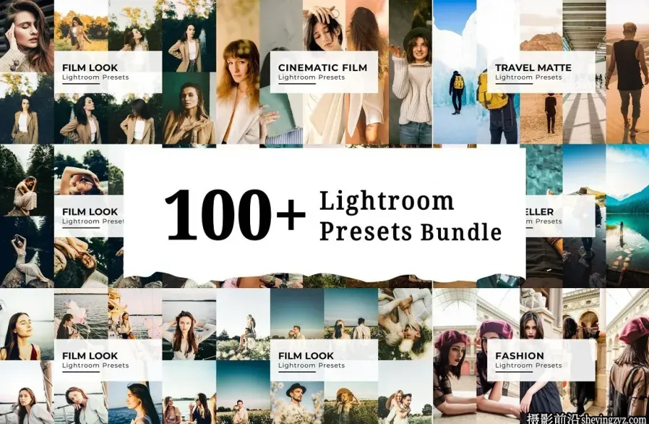 100组用于婚礼人像旅拍电影风光LR预设包Lightroom Presets Bundle