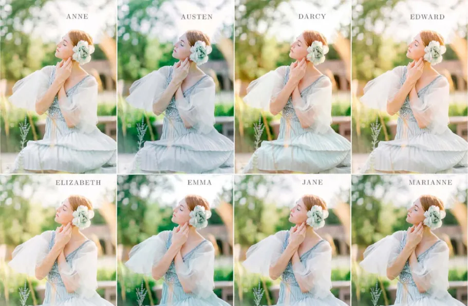 8种超凡脱俗人像Lightroom预设Jeanna Hayes Light and Airy Presets