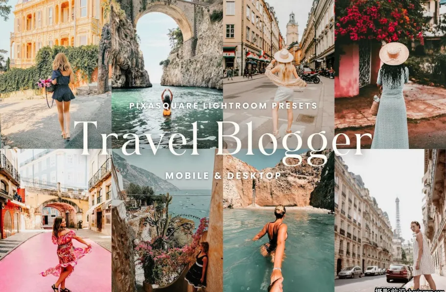 INS博主旅拍风光lr预设及手机预设 Travel Blogger Lightroom Presets