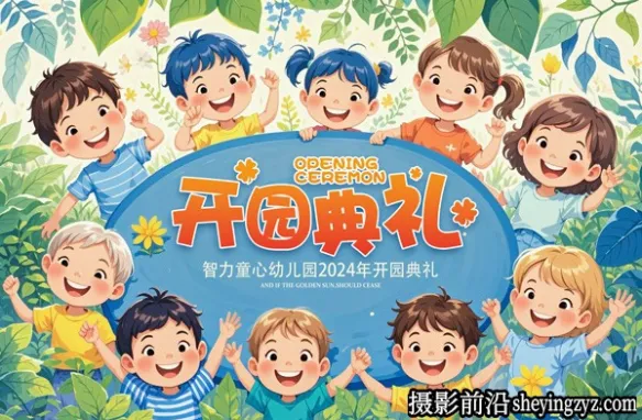 幼儿园开园典礼海报